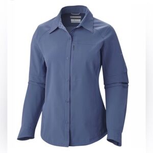 Columbia Women's Slate Blue Silver Ridge Button-Down Shirt